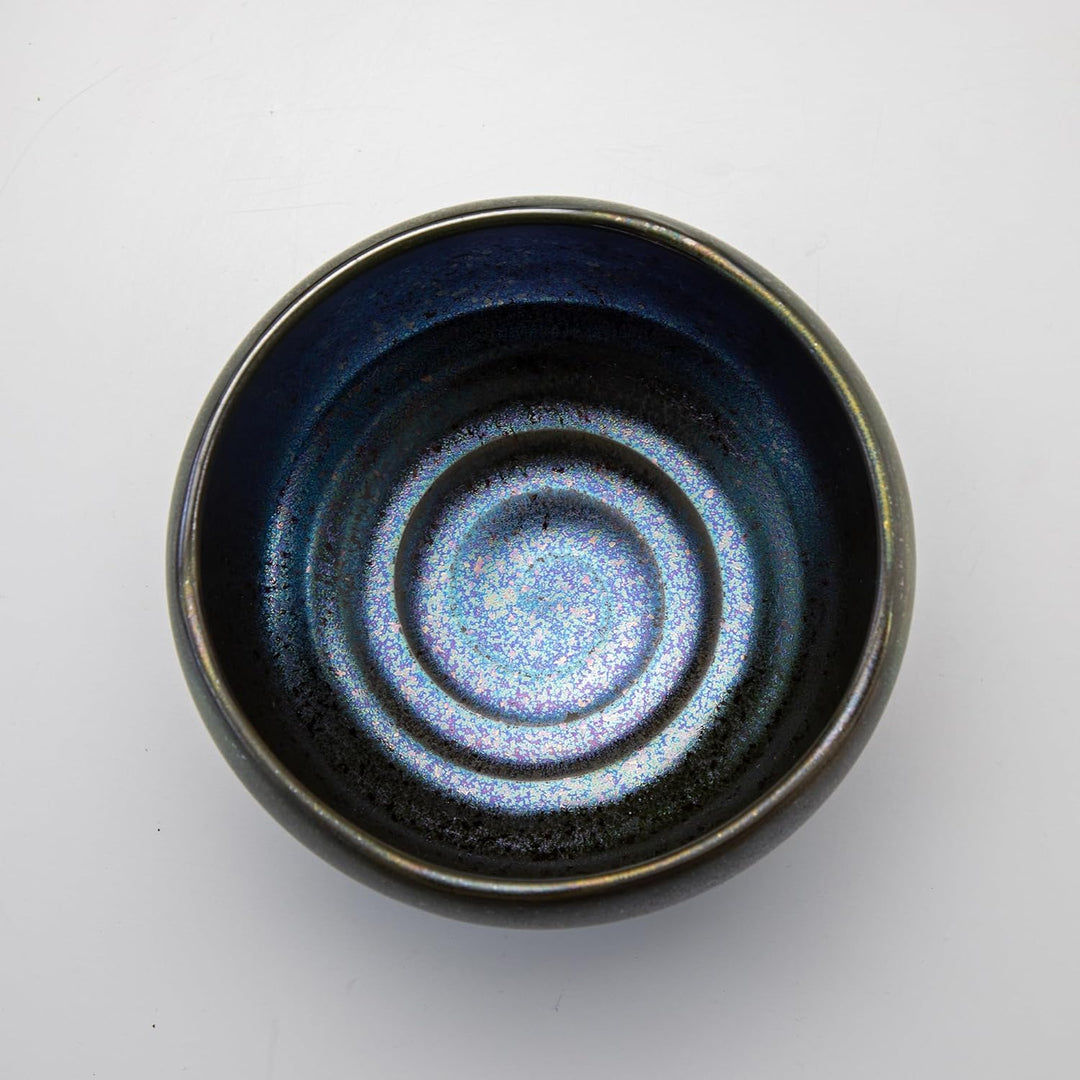 Asayu Japan Matcha-Schale, handgefertigter japanischer Keramik-Chawan in „Starry Night Blue“, mikrow