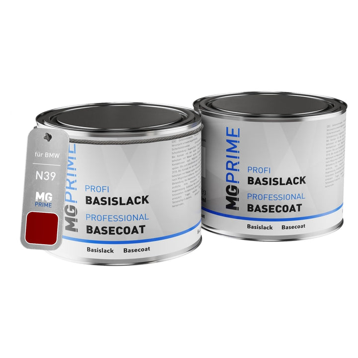 Autolack Set Dose spritzfertig für BMW N39 Red Apple Metallic Grundlack + Basislack 1,0 Liter 1000ml