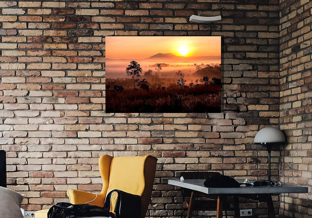 Leinwanddruck, Motiv: Sonnenuntergang in afrikanischer Landschaft, Heimdekoration, Wandkunst, Bilder
