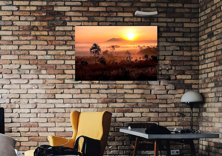 Leinwanddruck, Motiv: Sonnenuntergang in afrikanischer Landschaft, Heimdekoration, Wandkunst, Bilder