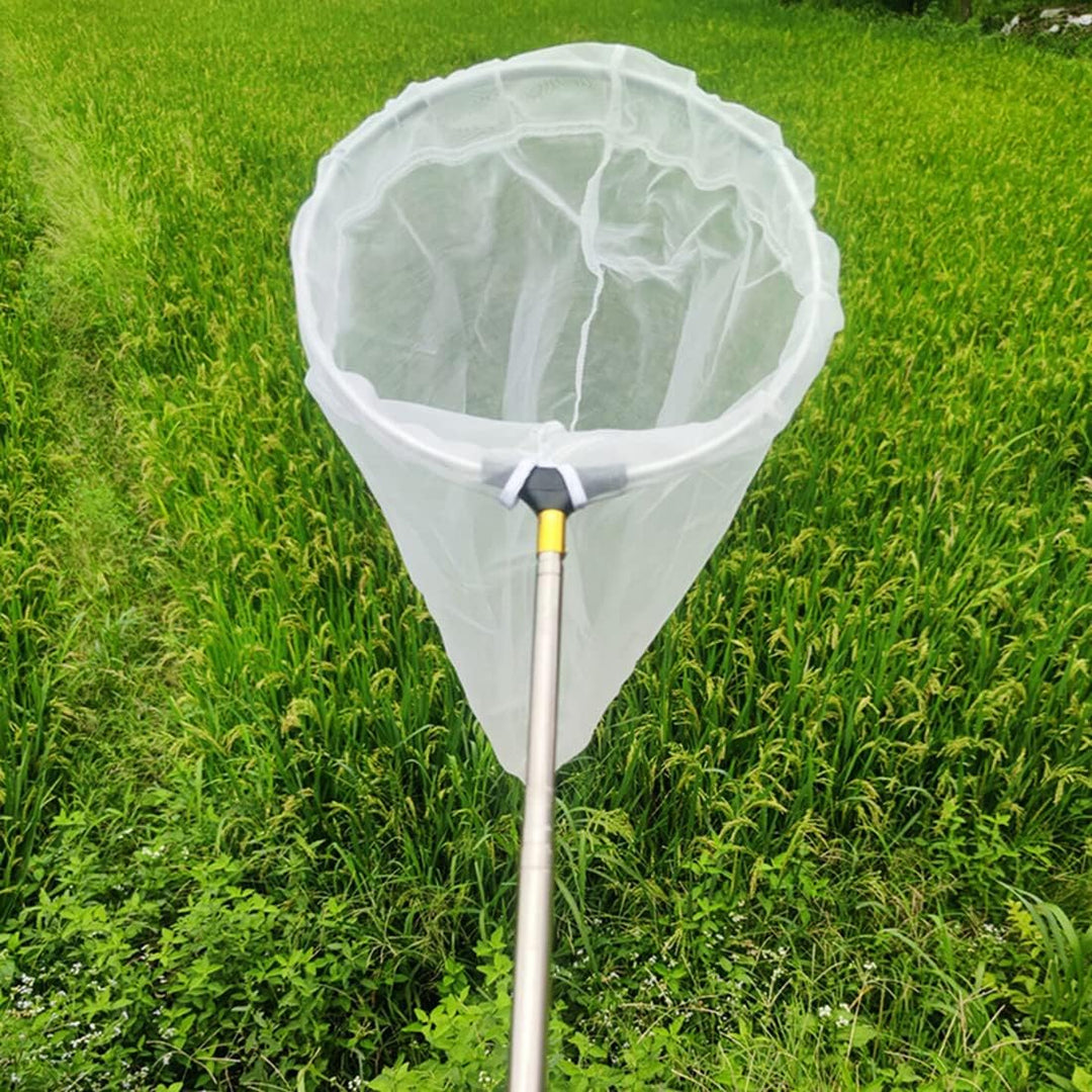 Teleskop-Insekten- und Schmetterlingsnetz, fängt Insekten, Käfer, Fischernetze, Edelstahlgriff, ausz