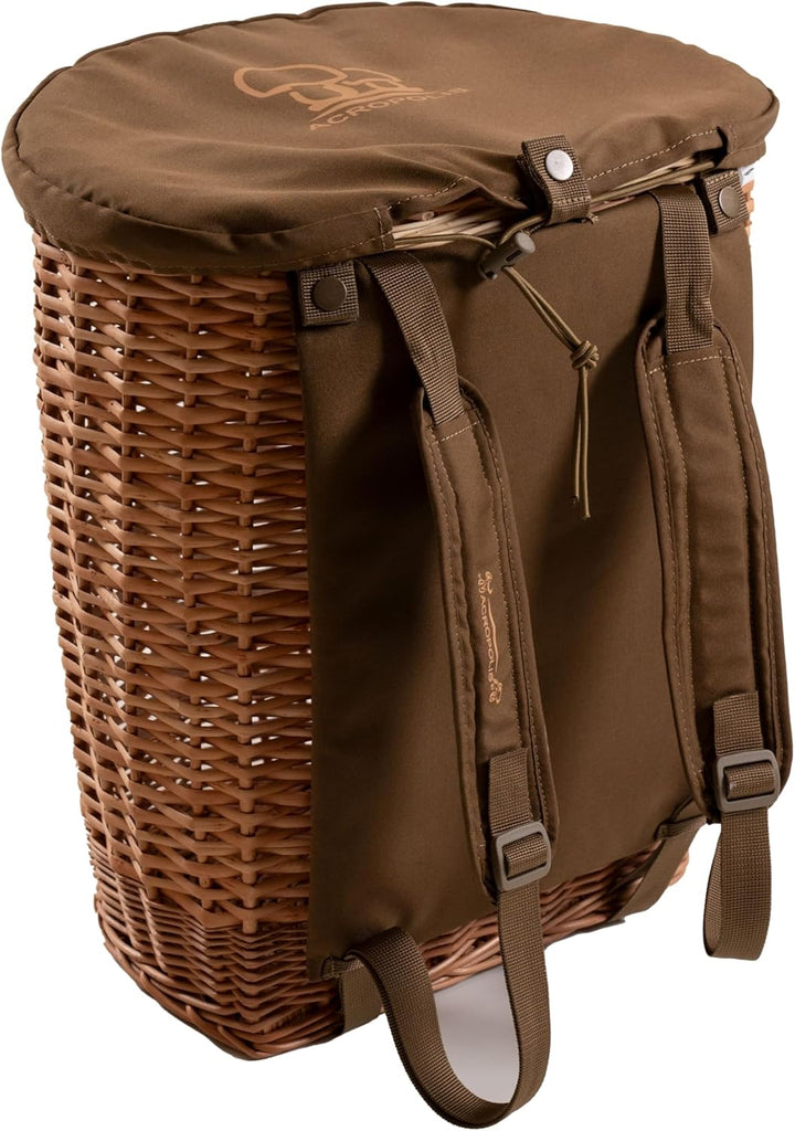 Acropolis Pilz-Futtertasche – Weidenkorb für Erwachsene und Kinder – Haversack Bushcraft Taschen – G