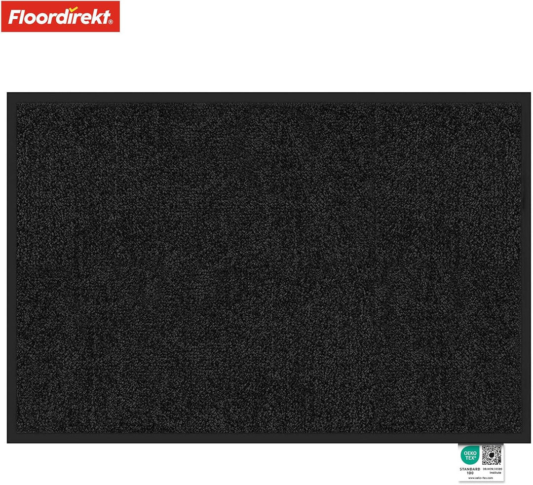 Floordirekt Schmutzfangmatte Rhine - waschbare & leistungsstarke Fussmatte - Sauberlaufmatte mit Rut