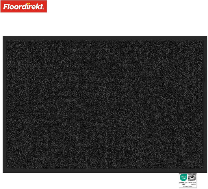 Floordirekt Schmutzfangmatte Rhine - waschbare & leistungsstarke Fussmatte - Sauberlaufmatte mit Rut