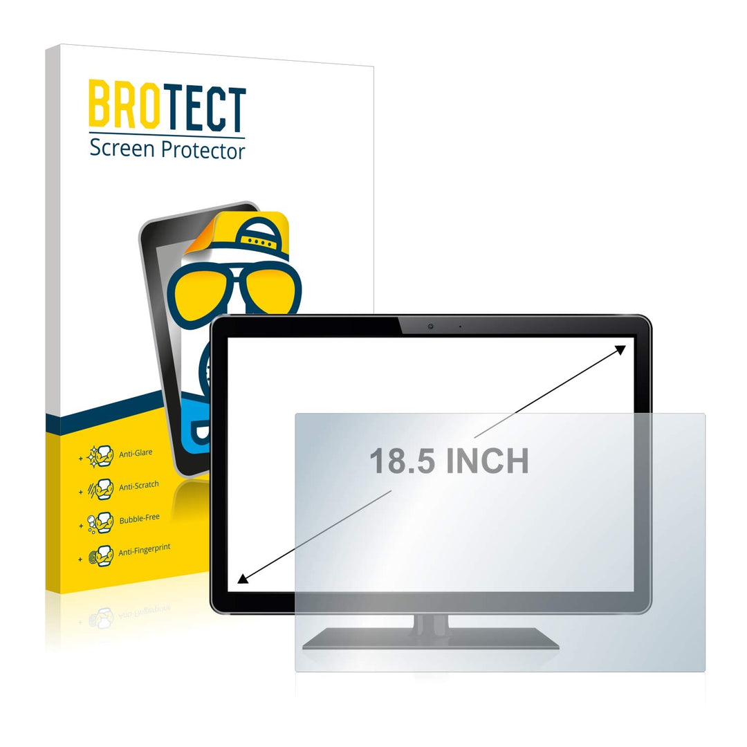 BROTECT 18.5" Entspiegelungs-Schutzfolie für All-In-One PCs mit 18,5 Zoll (47 cm) [410 mm x 231 mm,