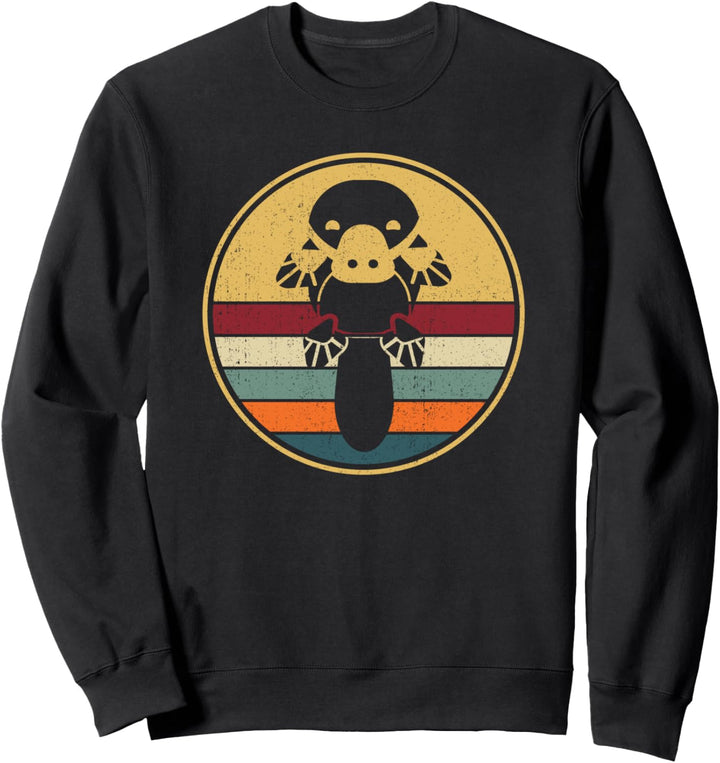 Retro Platypus Tier - Vintage Schnabeltier Sweatshirt