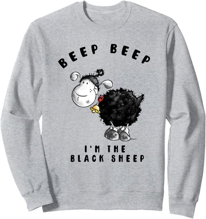 Black Sheep Spruch I Schwarzes Schaf Fun Comic Sweatshirt