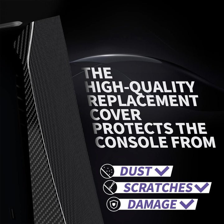 eXtremeRate Re-Design eXcover Shell für ps5 Konsole Disc Edition, Intergriert Abdeckung Seitenplatte