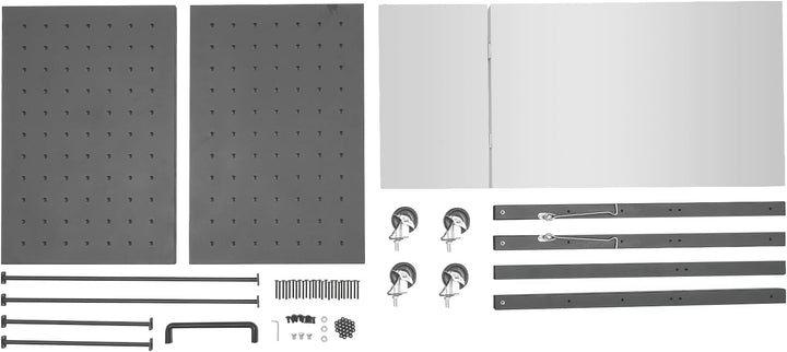 Grillwagen Tisch 80 * 50 * 83 cm Edelstahl Outdoor Grill Trolley mit 4 Gestuftes Regal und U förmige