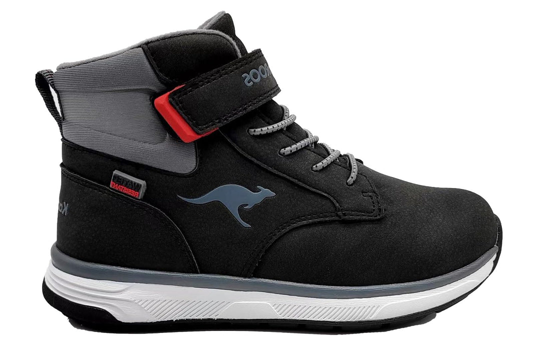 KangaROOS Herren K-Leno V RTX Schneestiefel, Jet Black Steel Grey