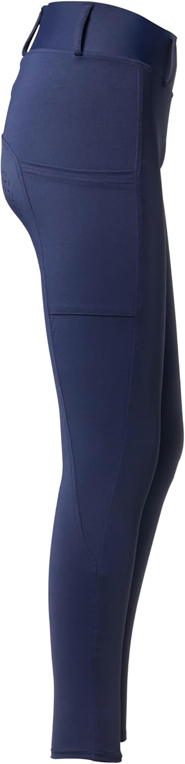 PFIFF 103100 Damen Reitleggings „Selina“ mit Handytasche M Blau, M Blau