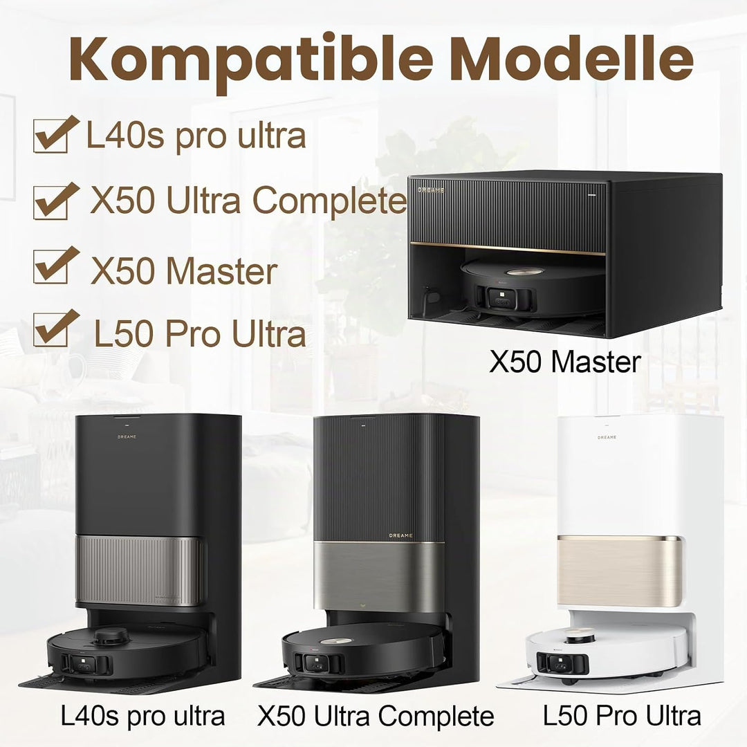 Ersatzteile Zubehörset für Dreame L40s Pro Ultra/X50 Ultra Complete/L50 Pro Ultra/X50 Master Staubsa