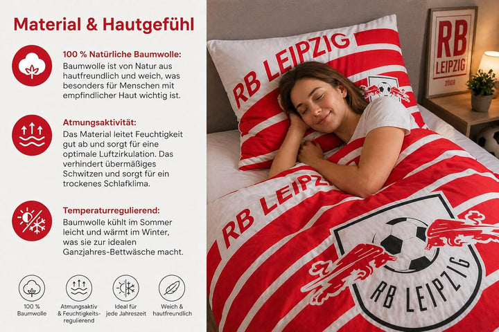 RBL Stripe Bettwäsche-Garnitur 135x200 cm+80x80 Kissenbezug