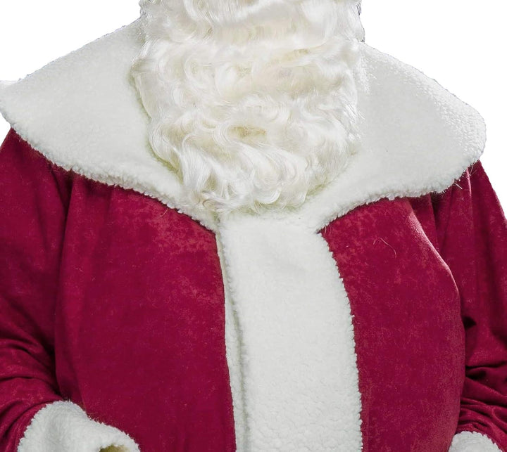 Festartikel Müller Nikolausmantel Weinrot in Waschsamt-Optik mit Schäfchenplüsch-Optik | Nikolaus |