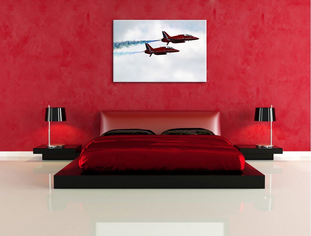 Pixxprint Royal Air Force 100x70cm Leinwandbild Wandbild Kunstdruck, 100x70