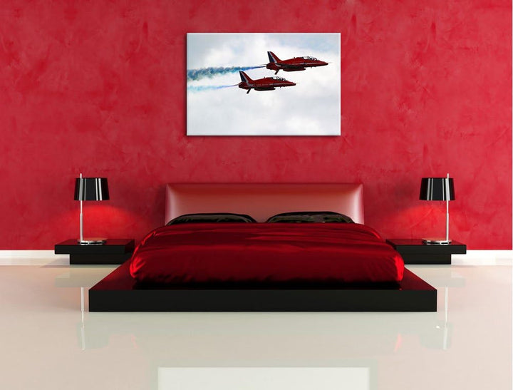Pixxprint Royal Air Force 100x70cm Leinwandbild Wandbild Kunstdruck, 100x70