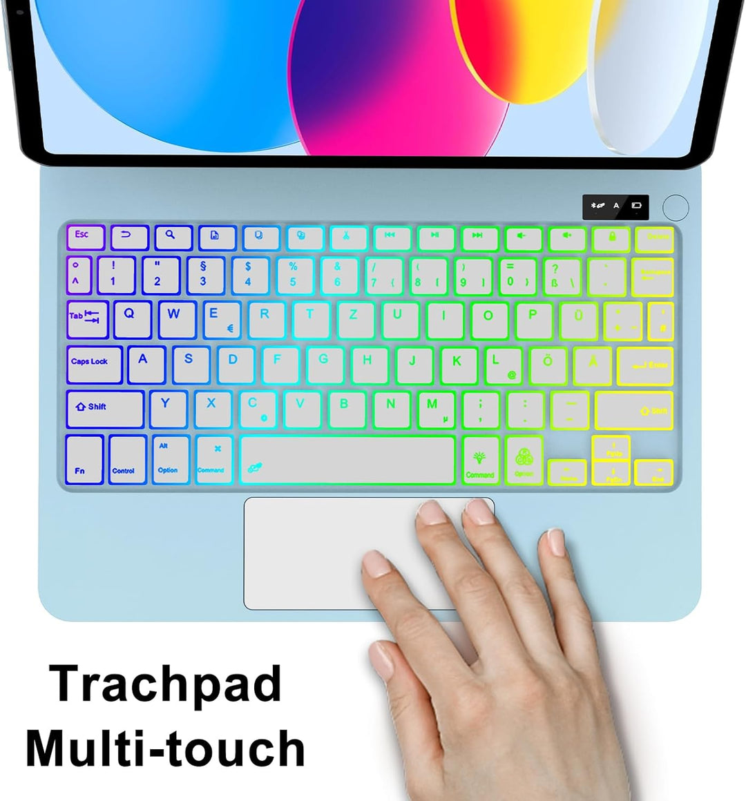 IVEOPPE Magic Keyboard für iPad 10. Generation & iPad 11" A16 (2025), Magnetische Freischwebende Des