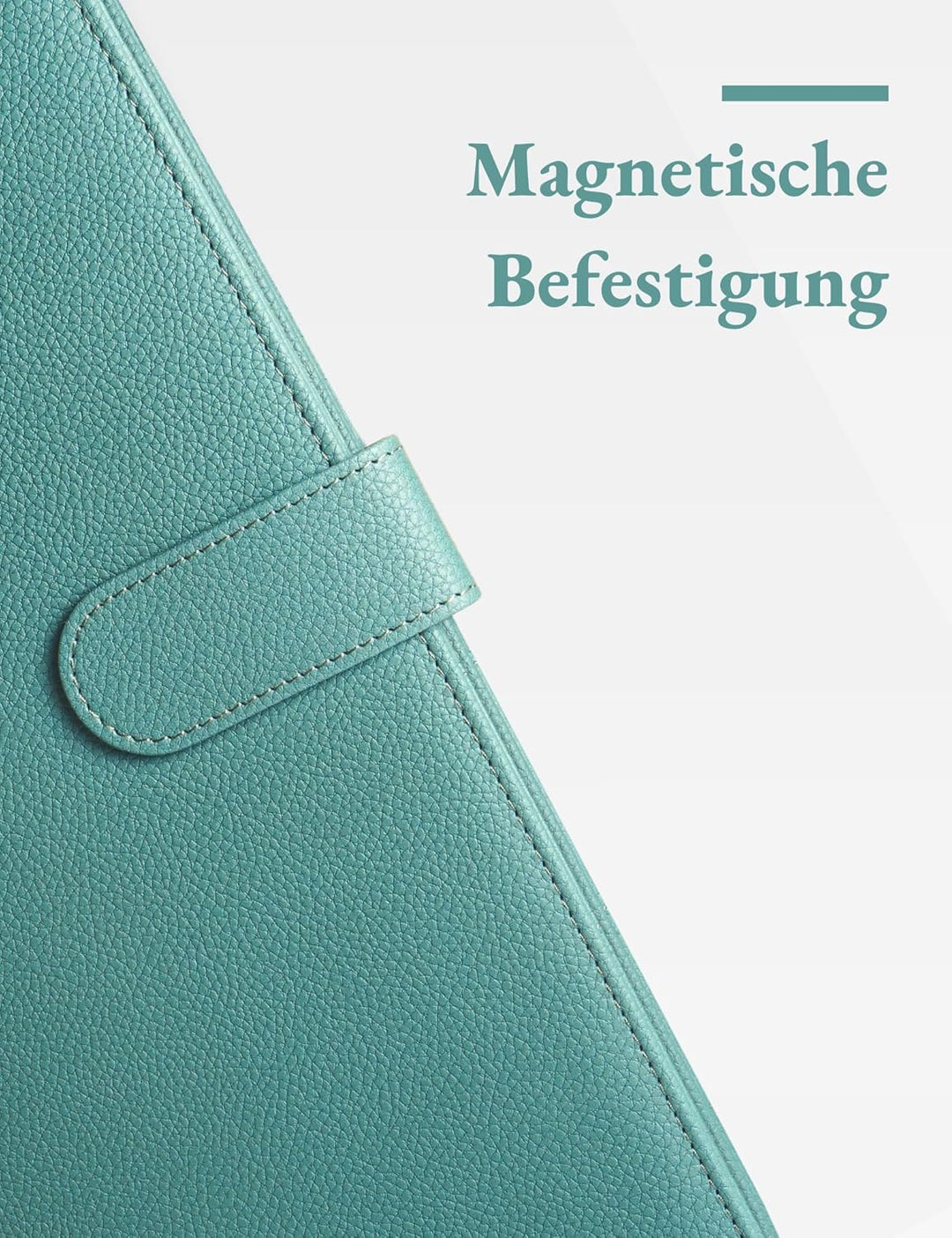 Mymazn Klemmbrett A4 mit Deckel, Mappe A4 Schreibmappe Klemmbrettmappe, PU-Leder Konferenzmappe A4 m