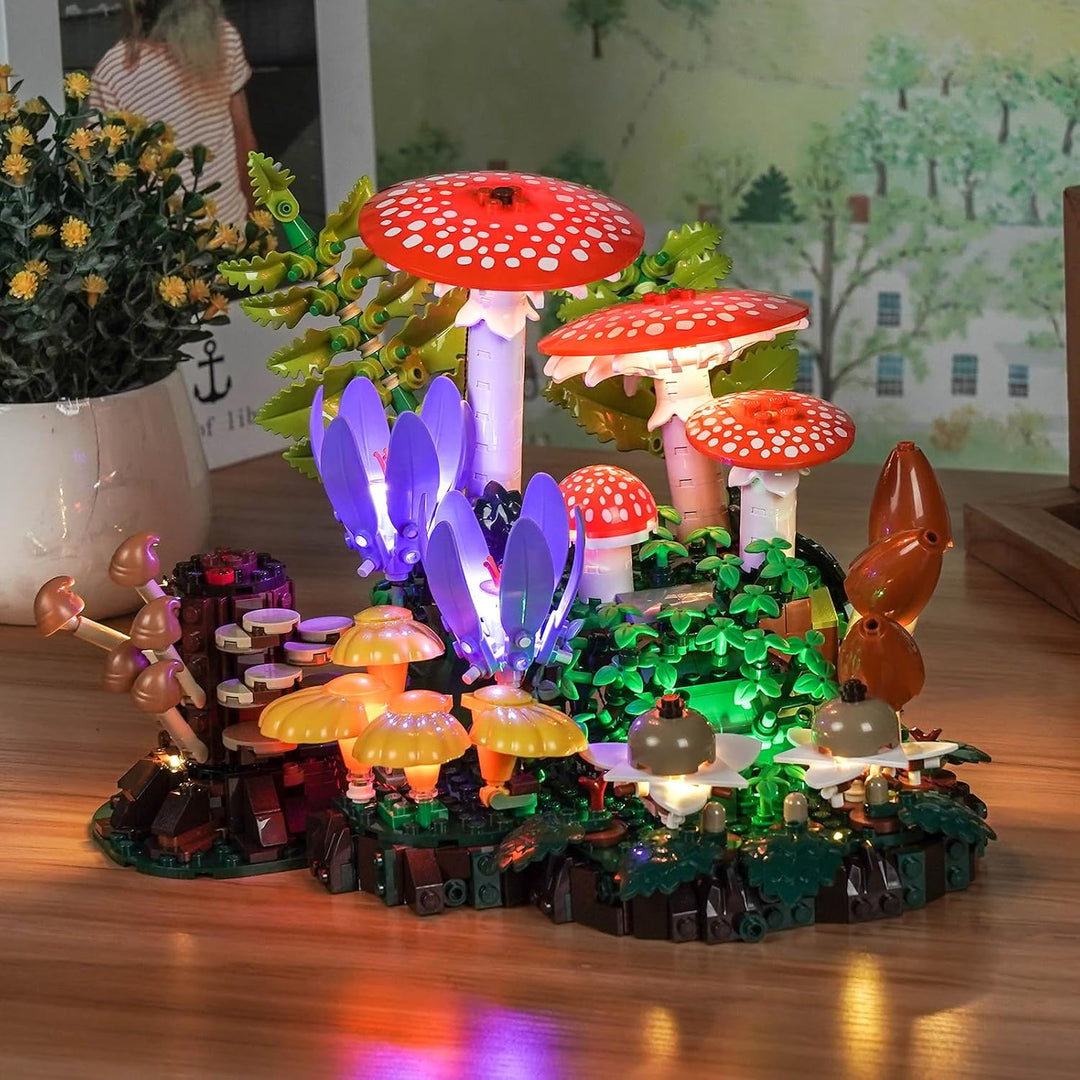 LocoLee Licht Kit kompatibel mit Lego Waldpilze, (kein Modell, nur Licht) Dekorative Beleuchtung Set