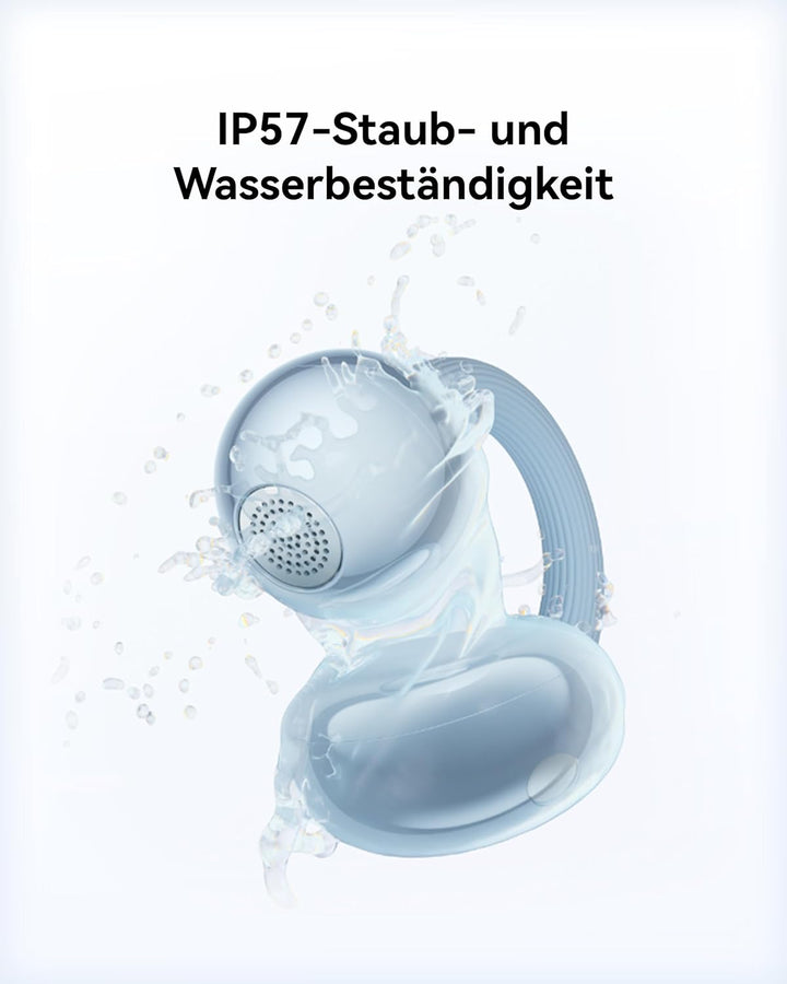 HUAWEI FreeClip 2 Blau + Band 10, Kabellos Bluetooth Kopfhörer, Open-Ear-Kopfhörer, Besonders leicht