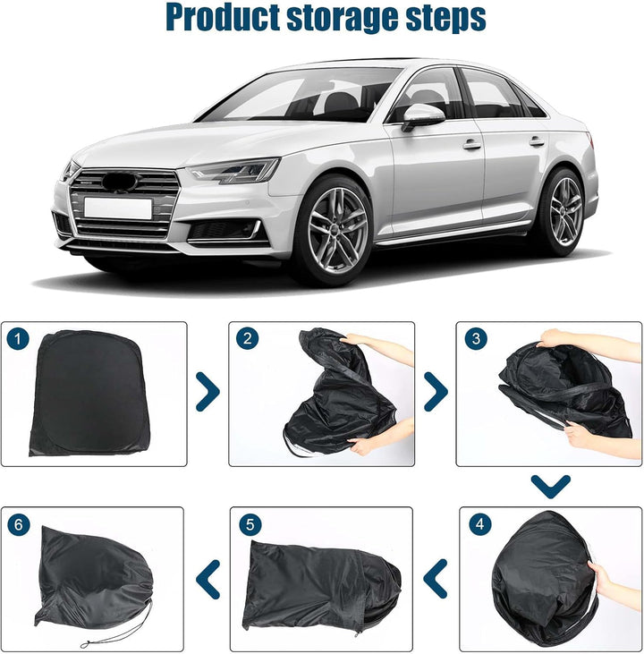 Auto Sonnenschutz Kompatibel mit Audi A4 B9/8W - Sonnenschutz Abdeckungen Frontscheibe Sonnenschirm