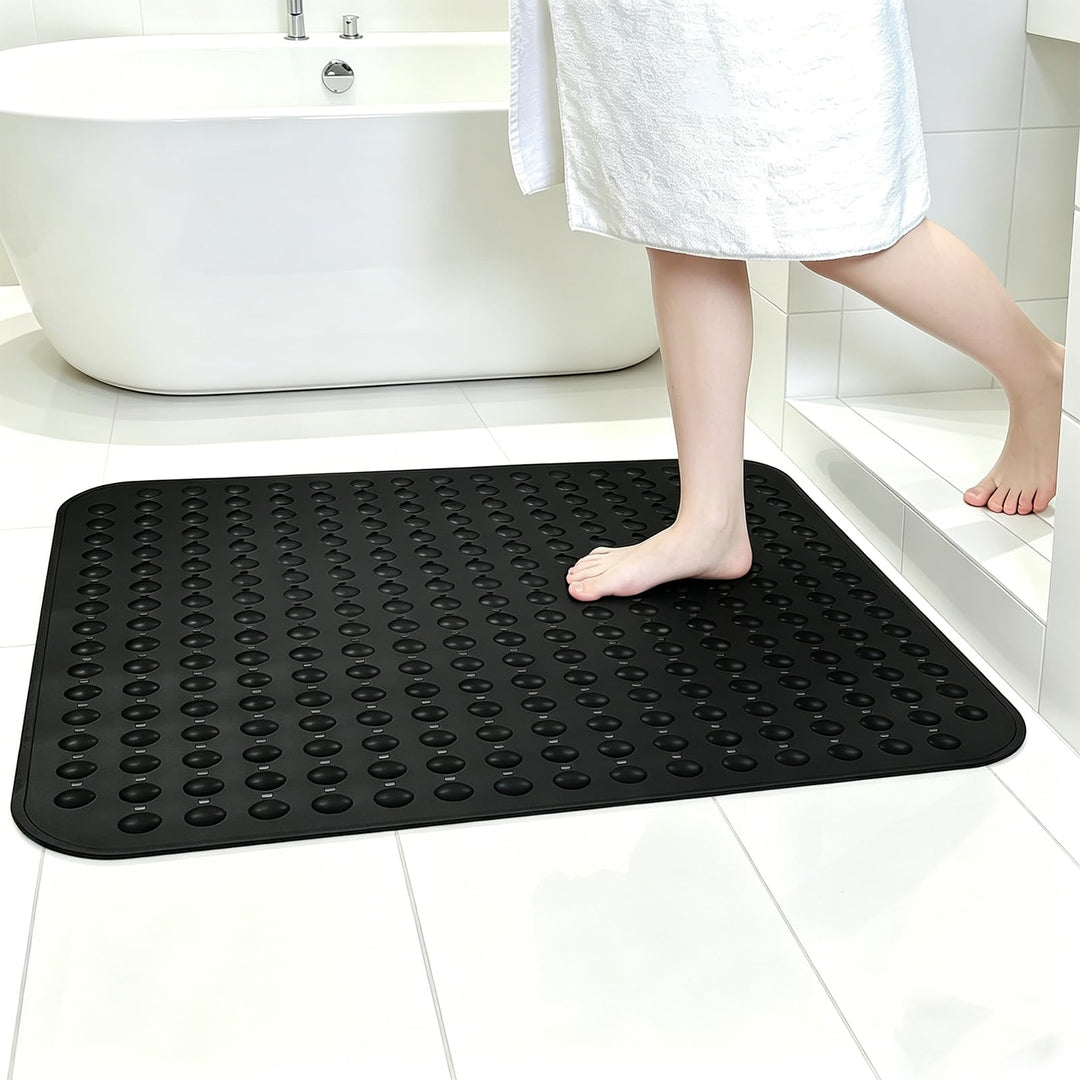 ZOKBOM Duschmatte rutschfest 80x80 cm Gross | Dicke Antirutschmatte Dusche Quadratisch Schimmelresis