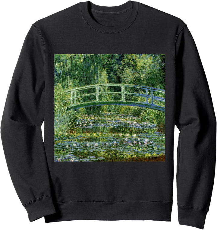 Monets Seerosen und japanische Brücke Sweatshirt