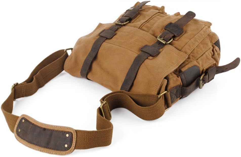 Eysee Schultertasche Herren Canvas-Umhängertasche Daypack für Alltag und Sport 35cm (L) X 30cm(H) X