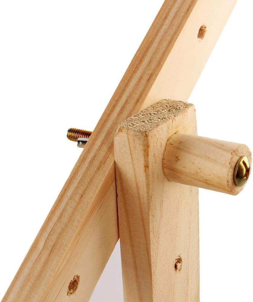 GOTOTOP Grosser Bodenrahmen mit Clip, Kreuzstich Holzbodenständer Rahmen für Gobelin Stickrahmen, 50