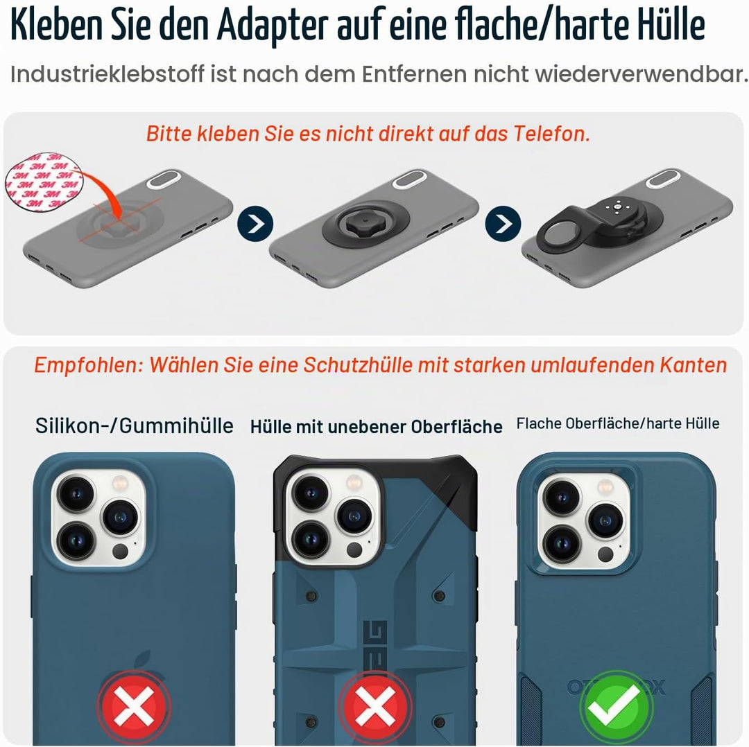 sincetop Fahrrad-Handyhalterung, Mountainbike-Vorbau Handyhalter, universelle Aluminium-Lenkerhalter