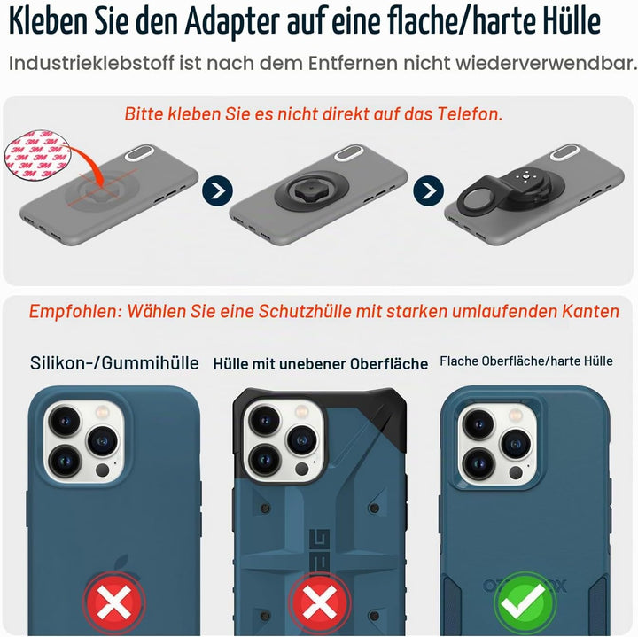 sincetop Fahrrad-Handyhalterung, Mountainbike-Vorbau Handyhalter, universelle Aluminium-Lenkerhalter