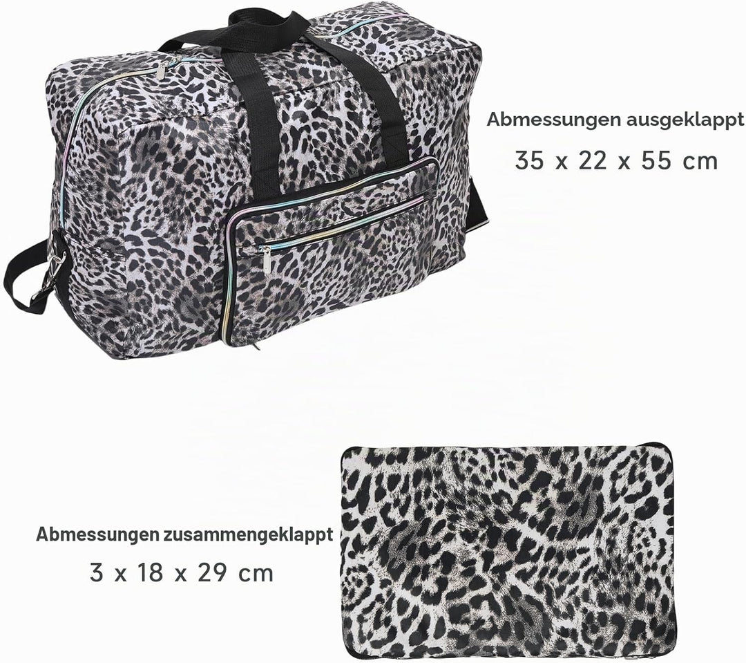 Arxus Grosse Faltbare Reisetasche Tragen Sie die Reisetasche am Wochenende über dem Gepäck mit Schul