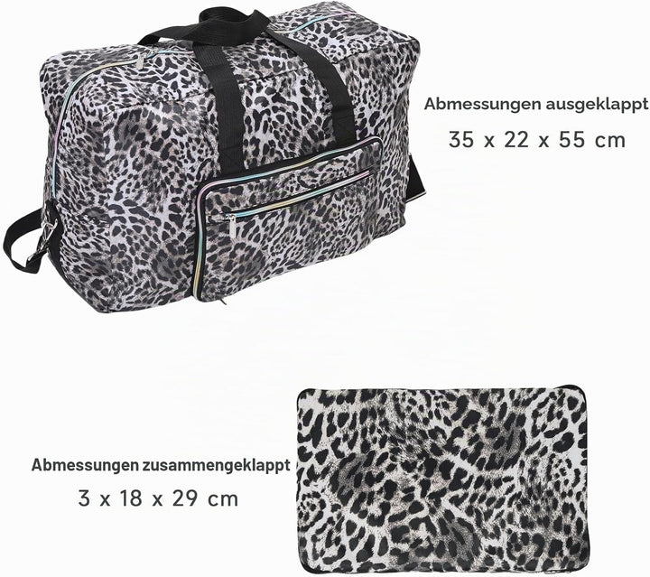 Arxus Grosse Faltbare Reisetasche Tragen Sie die Reisetasche am Wochenende über dem Gepäck mit Schul