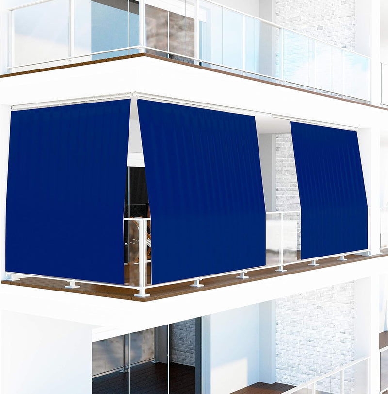Byour3® Balkon Markisen Sonnensegel Mit Ringen Atmungsaktive Sonnenschutz Baumwolle Geharzt Wasserdi