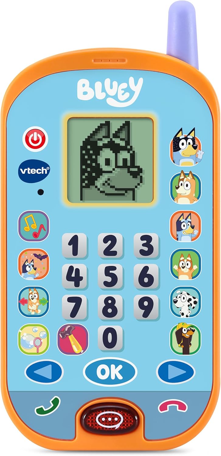 VTech Bluey Lernhandy – Mit den Originalstimmen von Bluey und Bingo und spannenden Lernspielen – Für