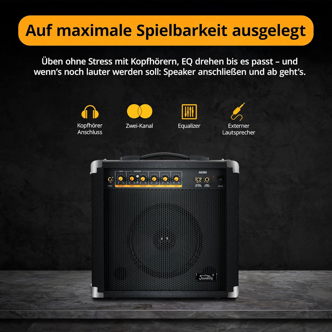 Soundking AK20-G Gitarrenverstärker - 2-Kanal, 60 Watt Single, Single