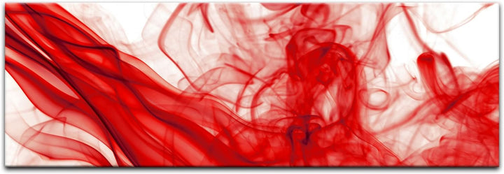Bilderdepot24 Bild auf Leinwand | Rauch Abstrakt in 160x50 cm als Panorama Wandbild XXL | Wand-deko