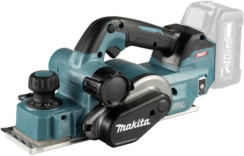 Makita KP001GZ Akku-Hobel 40V max. (ohne Akku, ohne Ladegerät), Petrol