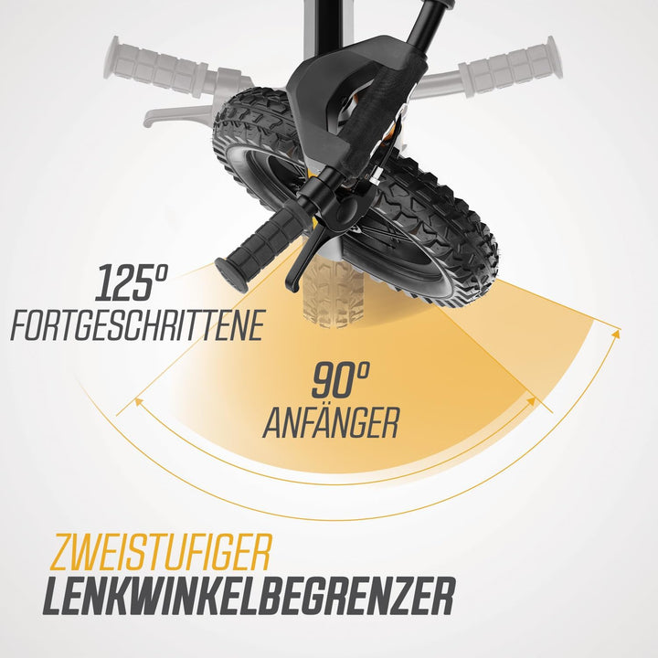BERG Biky Cross Laufrad | ab 2 Jahren | 12 Zoll | Kinder Laufrad mit Handbremse | Luftreifen | Höhen