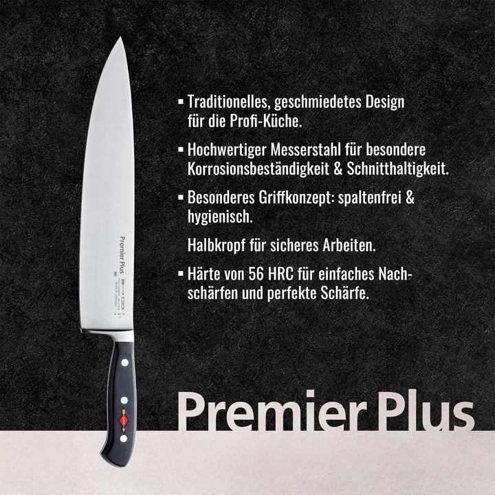 F. DICK Premier Plus Kochmesser (Klingenlänge 30 cm, Kochmesser, Universalmesser, Küchenmesser, Härt