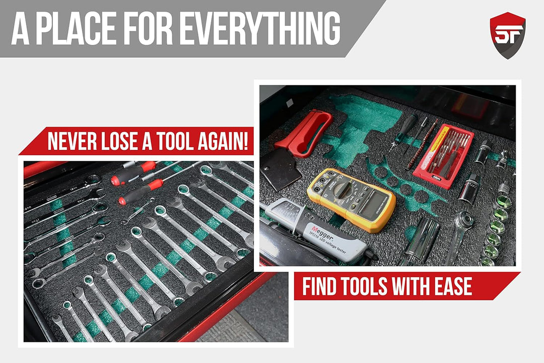 Shadow Foam Medium Sheet - 1000mm x 500mm | Schneiden und Abziehen Schaumstoff für Werkzeugkasten-Or