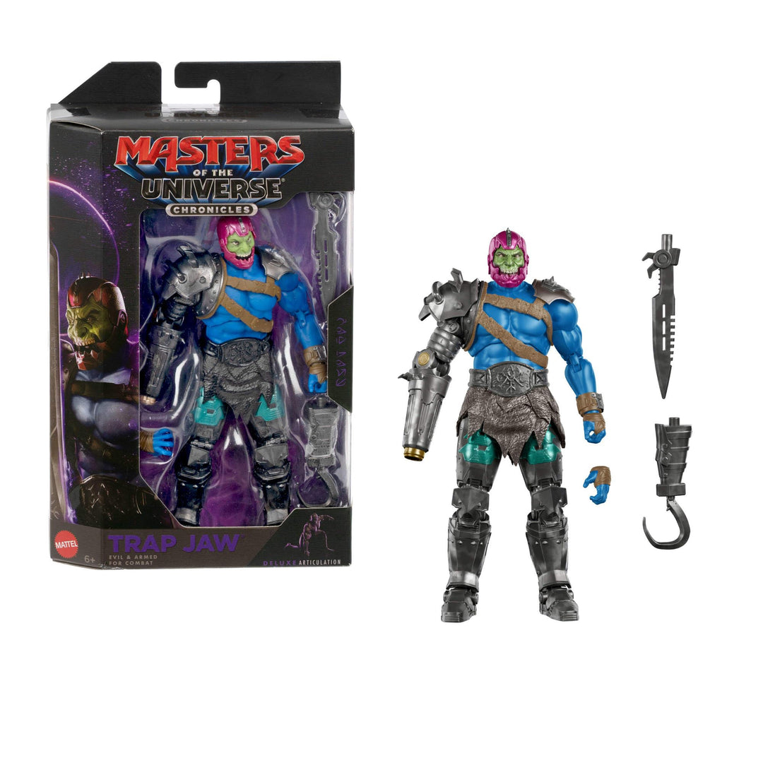 Masters of the Universe Actionfigur Chronicles Trap Jaw, Massstab 1:12, Bösewicht detailgetreu zum F
