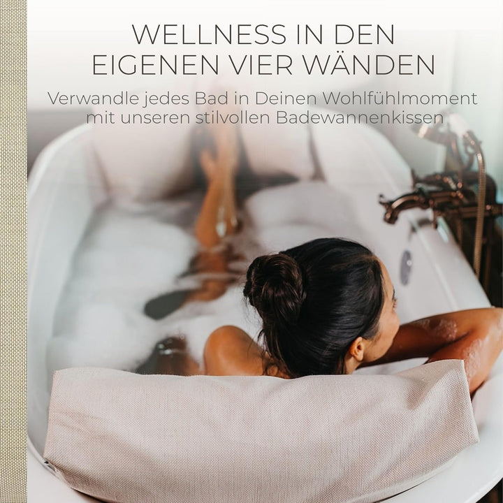 BADESOFA® Fusskissen | Premium-Qualität | Badewannen-Kissen für bequemes Baden | Made in EU | Badewa