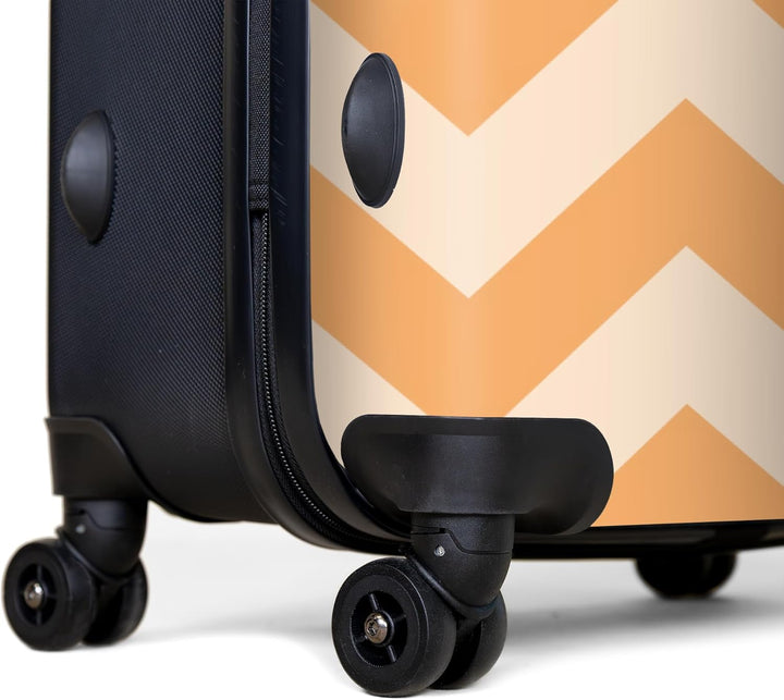 NoBoringSuitcases.com® Koffer XL Gross 77x51.5x28 cm Hartschale Reisekoffer 4 Rollen Leicht Koffer T