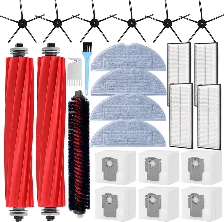 AiLomey Zubehör für Roborock S7 MaxV Ultra, Ersatzteile für Roborock S7 Pro Ultra, 2 Hauptbürste, 1