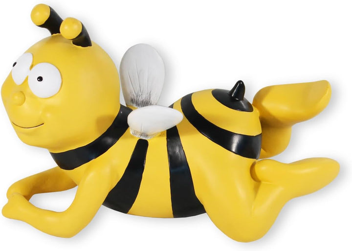 colourliving Gartenstecker Biene gross Bienen Deko Figuren Gartenfigur Bienen Dekoration handbemalt