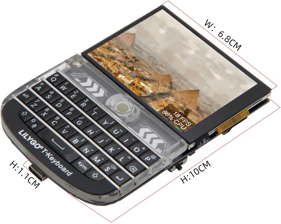 LILYGO T-Deck ESP32-S3 LoRa BLE WiFi TTGO Modul LoRaWAN Long Range Entwicklungsboard mit 2,8 Zoll LC