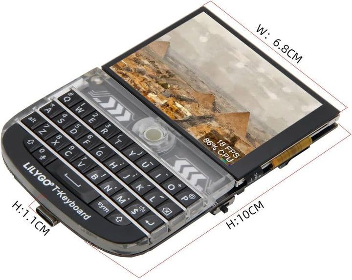 LILYGO T-Deck ESP32-S3 LoRa BLE WiFi TTGO Modul LoRaWAN Long Range Entwicklungsboard mit 2,8 Zoll LC