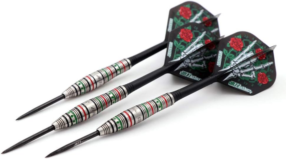 CUESOUL Jazz-Metal 21/23 / 25g Stahlspitze 90% Wolfram Dart Set mit integrierten ROST Flights CSJM-J