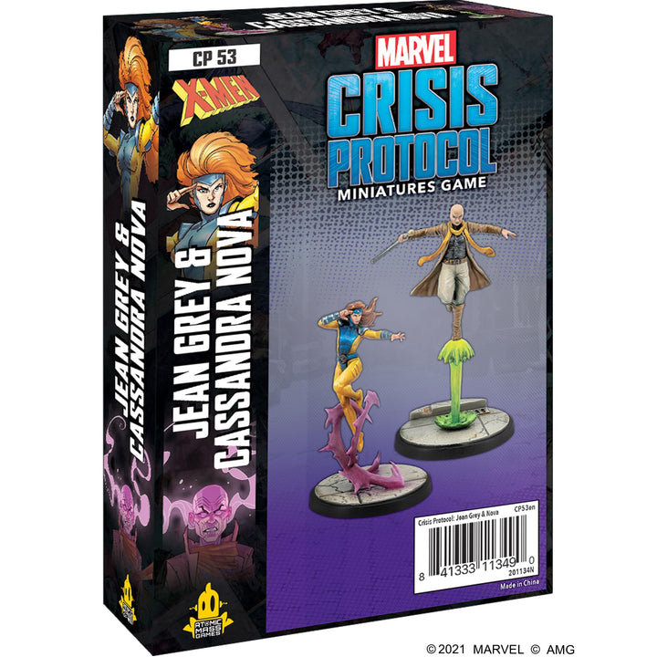 Atomic Mass Games , Jean Gray and Cassandra Nova: Marvel Crisis Protocol , Miniatures Game , Ages 14